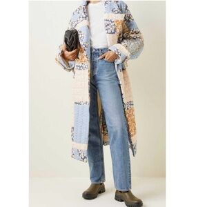 Colorful Patchwork Quilted Coat designer inspired